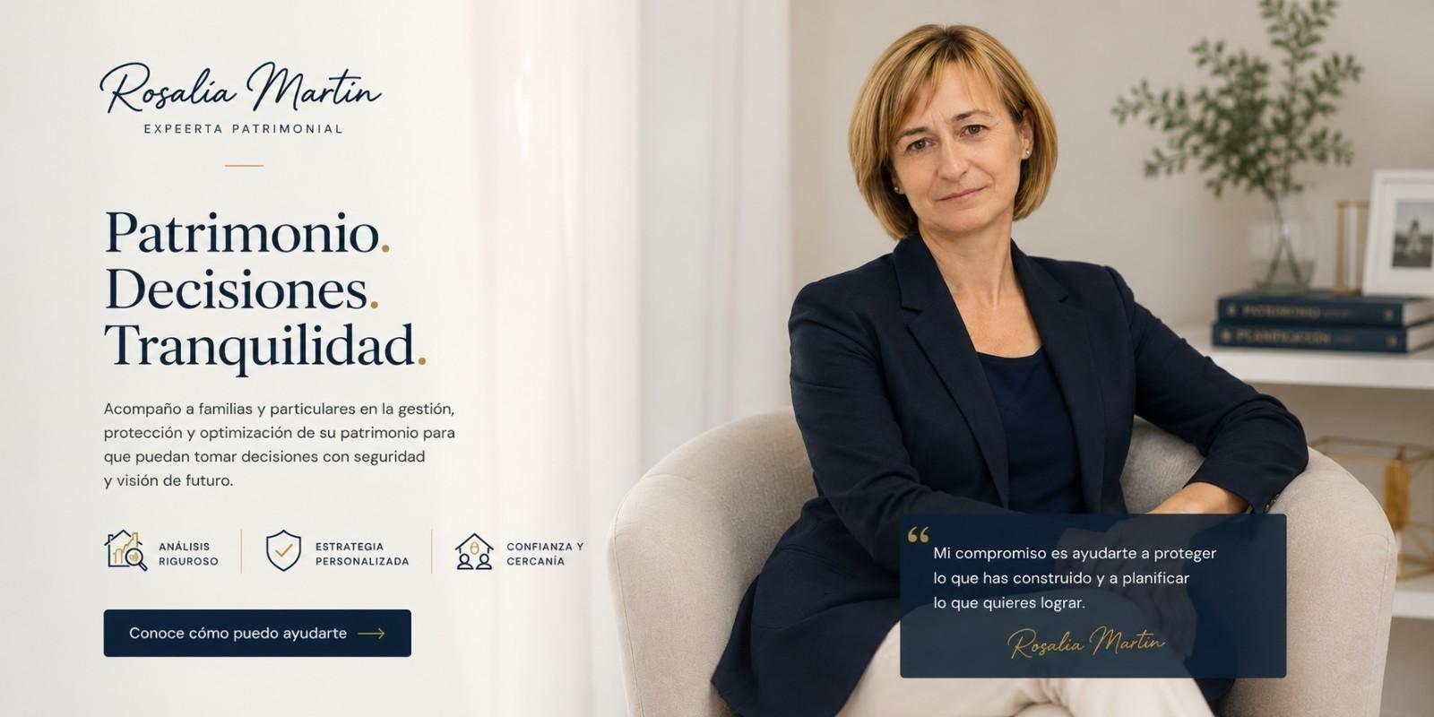 Rosalía Martín, asesora patrimonial, inmobiliaria y perito judicial en El Ejido (Almería).