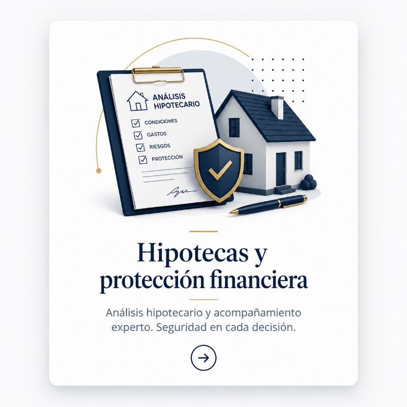 Asesoramiento hipotecario LCCI y protección financiera para comprar vivienda con seguridad jurídica.