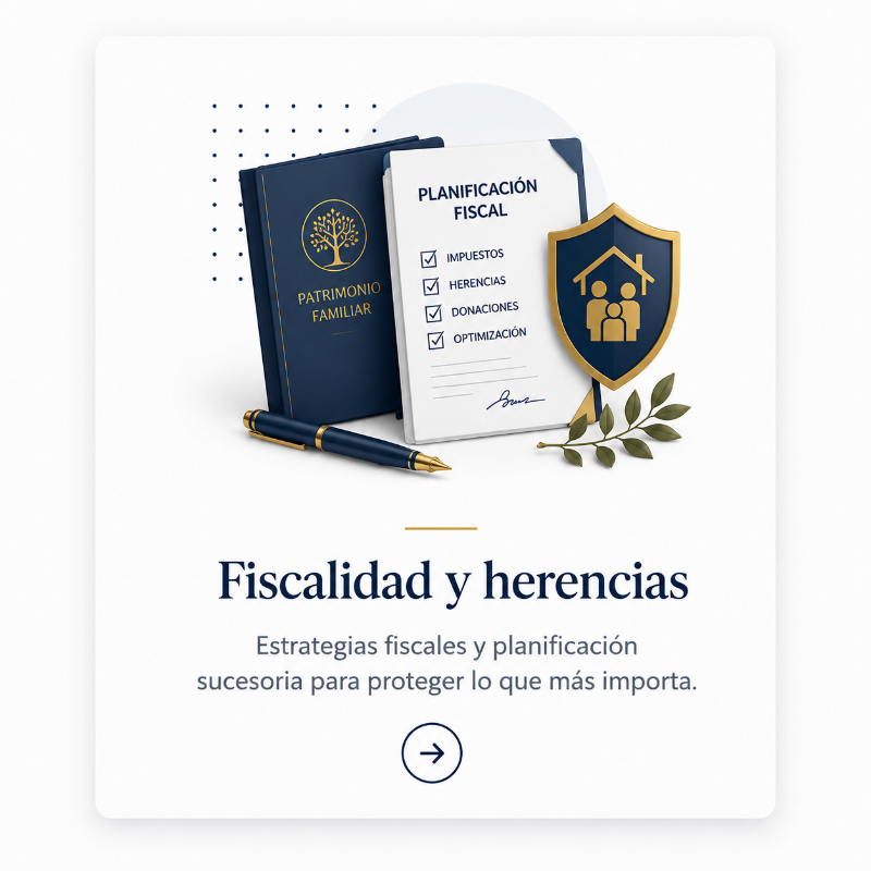 Planificación fiscal y asesoramiento en herencias y sucesiones para proteger el patrimonio familiar.