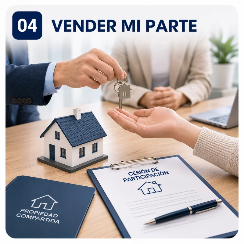 Venta de la participación de un copropietario a un tercero en una vivienda compartida