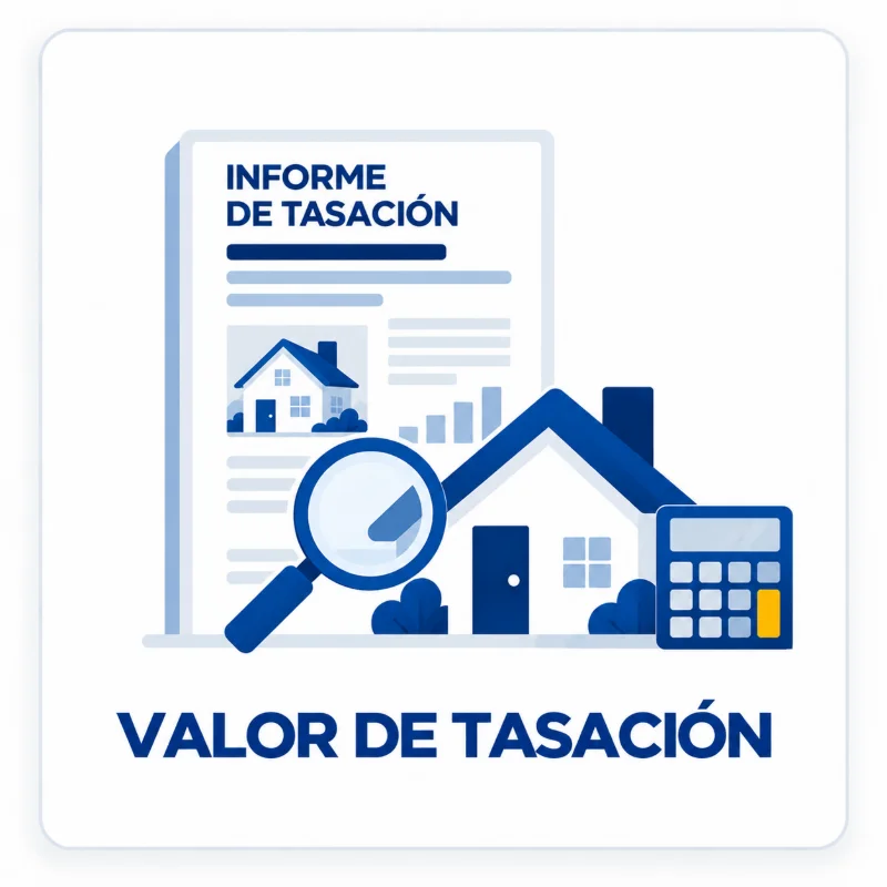 Valor de tasación de una vivienda mediante informe profesional de valoración inmobiliaria