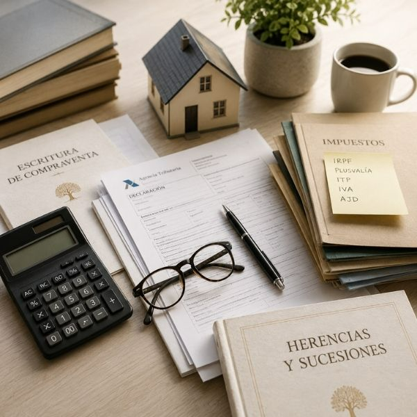 Asesoramiento en fiscalidad inmobiliaria para analizar impuestos, herencias, donaciones, compraventas y planificación fiscal del patrimonio antes de tomar decisiones.