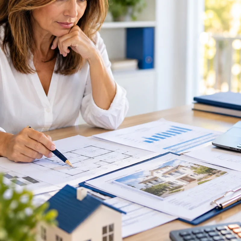Valoración inmobiliaria de una vivienda mediante análisis de documentación, planos y datos de mercado
