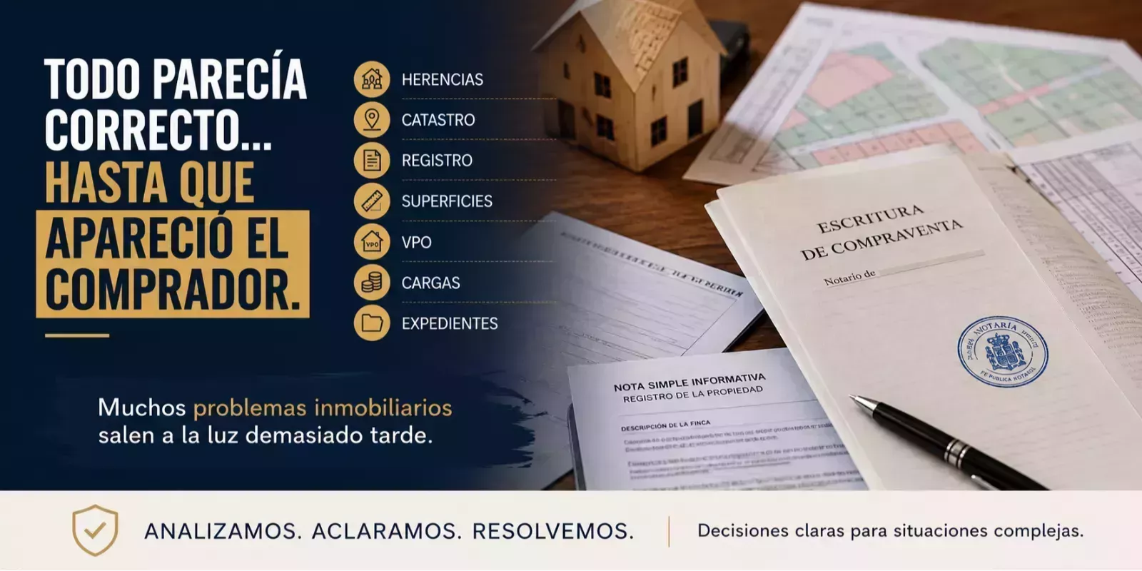 Diferencias entre Catastro y Registro de la Propiedad en una compraventa de vivienda.